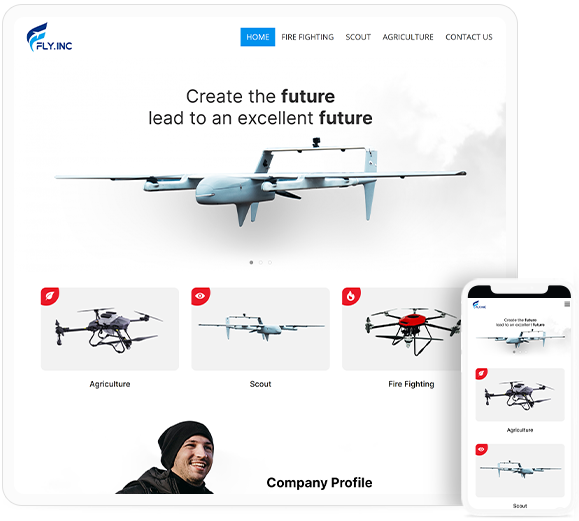 ทำเว็บไซต์ผู้ผลิตระบบ UAV อุตสาหกรรม